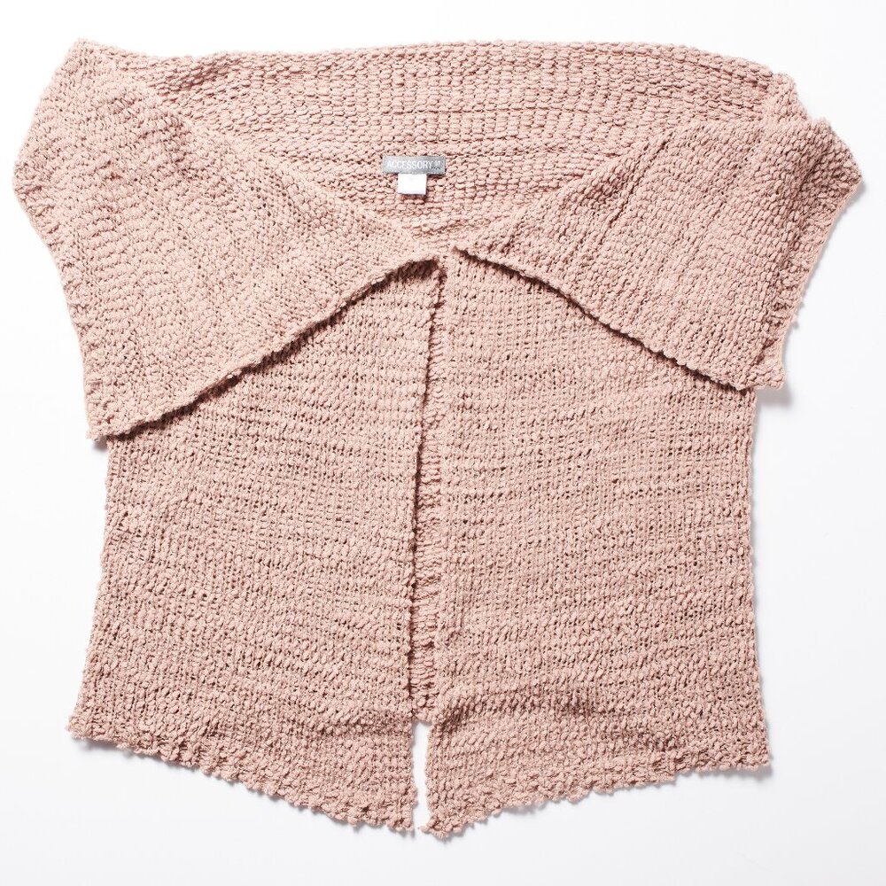 Accessory Street Dusty Pink Sweater Vest  One Size